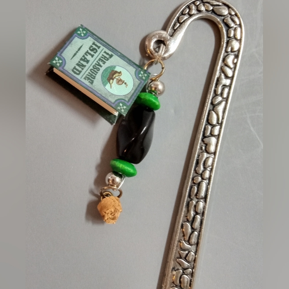 Treasure Island Metal Bookmarker Cobble Stone New Handmade